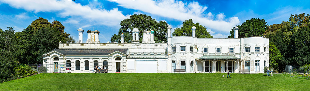 The Icon Gunnersbury Park Museum before it was rennovated using Lime Green Roman Stucco