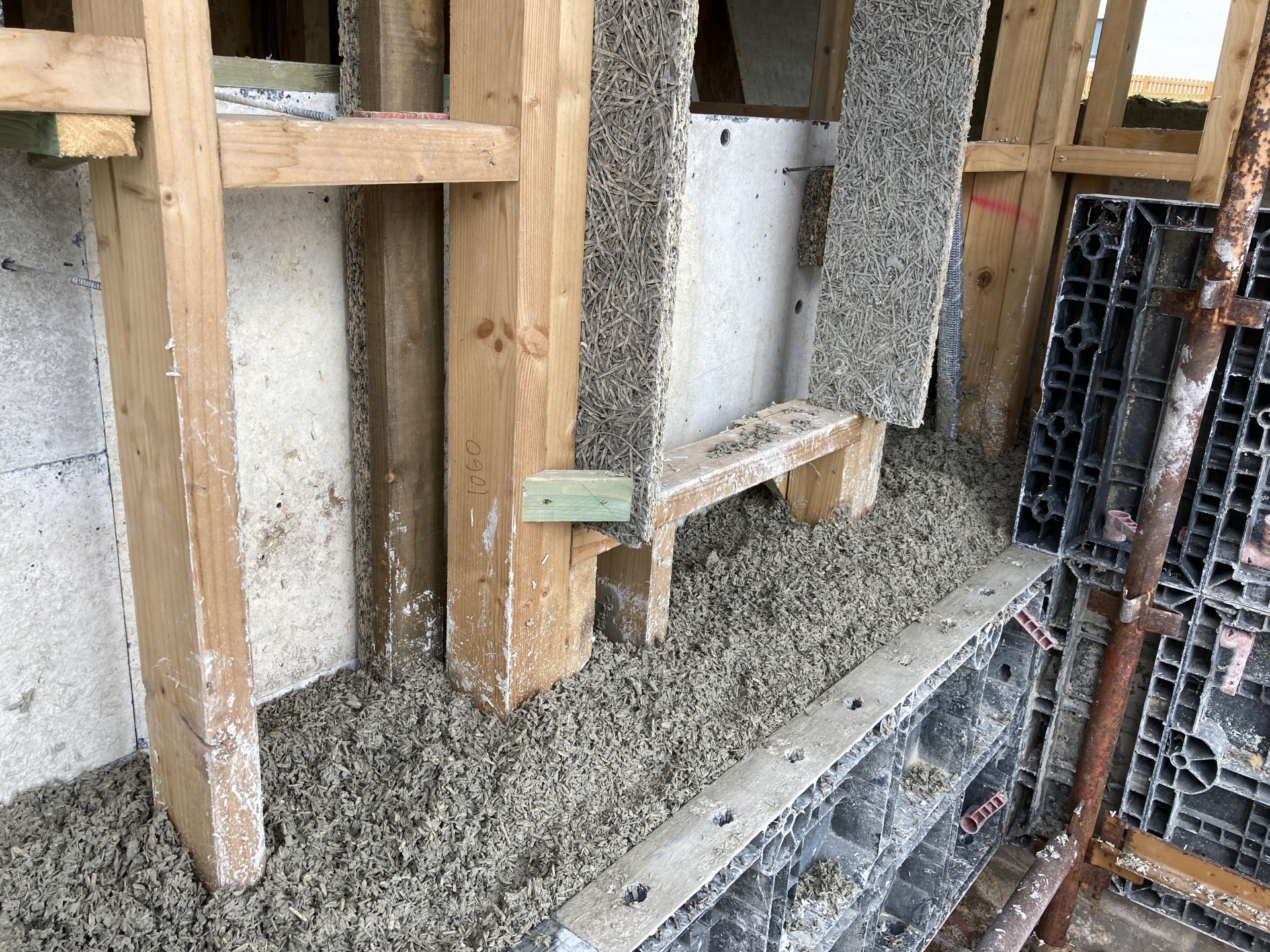 Hempcrete wall