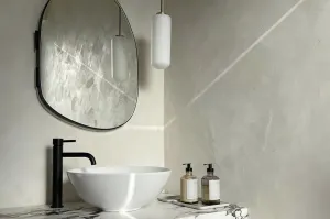 Lux small space bathroom